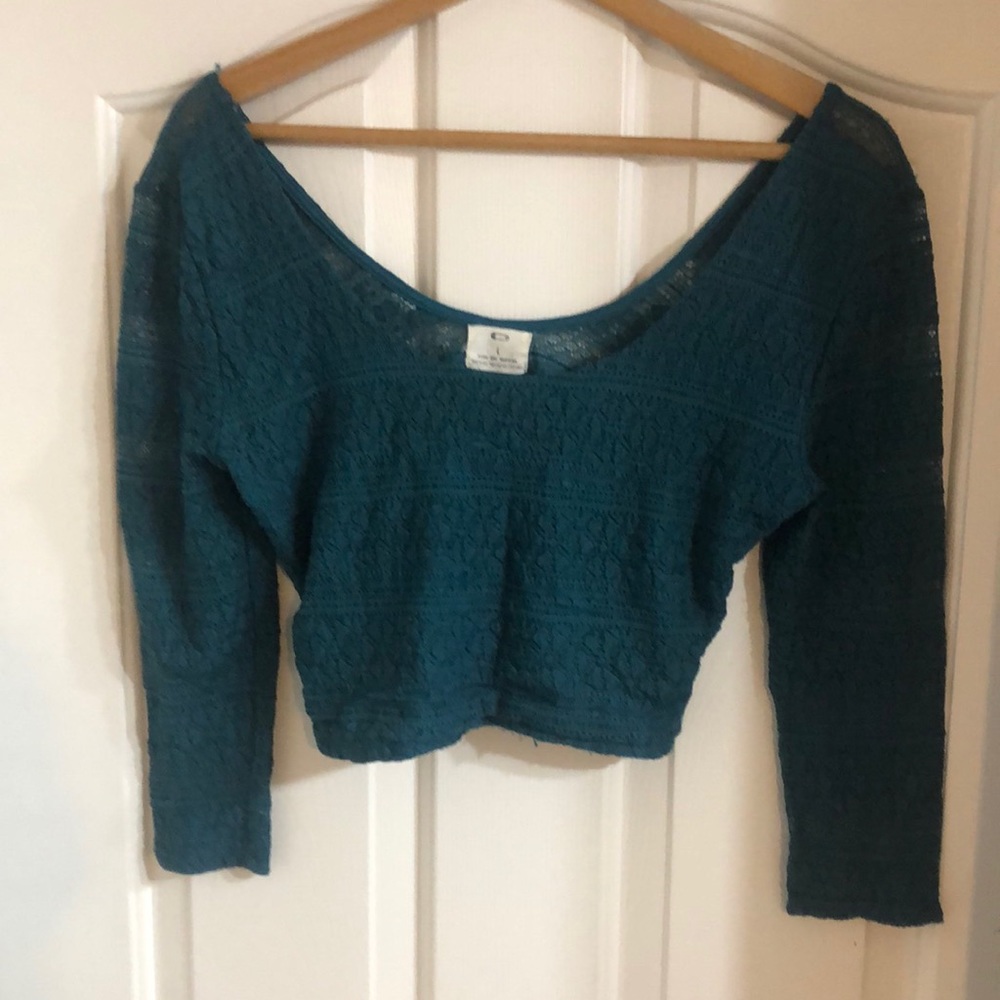 PINS AND NEEDLES Long Sleeve Crop Top Size L